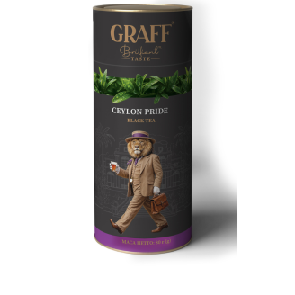 Чай чорний Гордість Цейлону туб 80г Graff