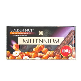 Шоколад чорний Gold цільний горіх  100г Millenium