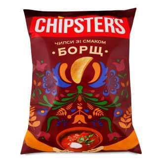 Чипси картопляні зі смаком "Борщ" ТМ "CHIPSTER'S" 100г