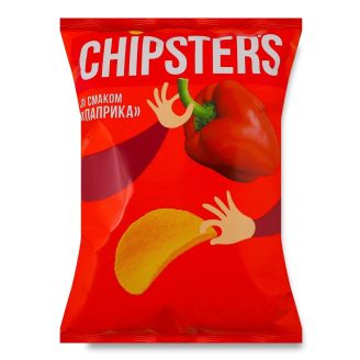 Чипси картопляні зі смаком "Паприка" ТМ "CHIPSTER'S" 100г