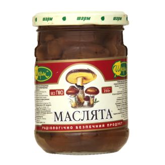 Гриби маслюки мариновані 200г (с/б) ТМ "Шарм"
