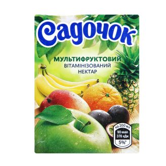 Нектар Мультифруктовий  0,2л Садочек