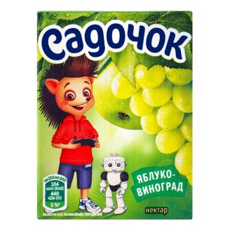 Сік Виноградно-яблучний зел 0,2л Садочек