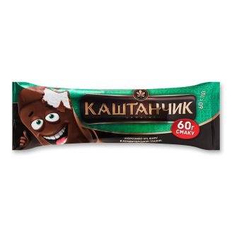 Морозиво "Каштанчик" пломбір  в конд.гл, 60г ТМ Хладик
