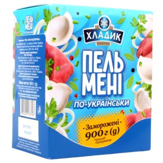 Пельмені "По-українськи"  900г ТМ Хладик