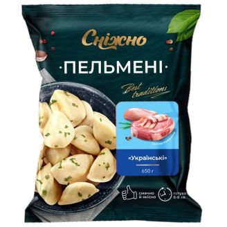 Пельмені "Українські" 650г "Сніжно"
