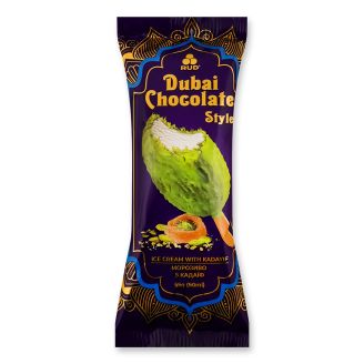 Морозиво «Dubai Chocolate Style» ескімо 55г ТМ Рудь