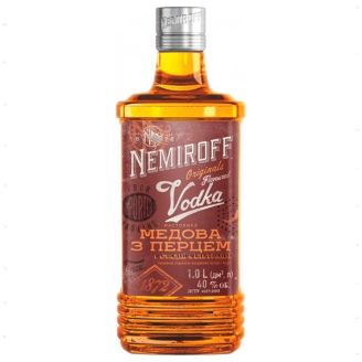 Горілка Укр медова з перцем штоф 1л NEMIROFF