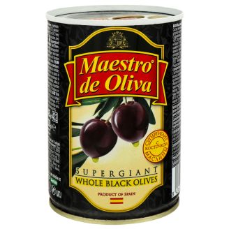 Маслини Супергігант з/к 425г Maestro de Oliva
