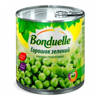 Горошок зелений 400г (з/б) Bonduelle