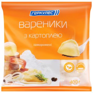 Вареники з картоплею 400г Геркулес