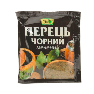 Перець чорний мелений 10г Еко