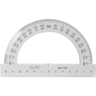 01226 Транспортир 180/125 безкольор. 126 746 238 (746238)