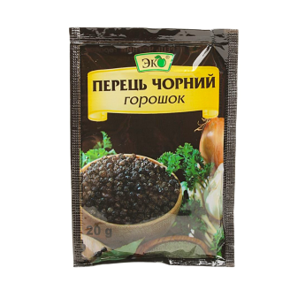 Перець чорний горошок 20г Еко