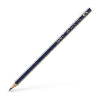 112506 Олівець 6B GOLDFABER синьо-золотий 12381