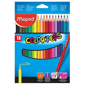 Олівці кольорові COLOR PEPS Classic, 18 кольорів MP.183218