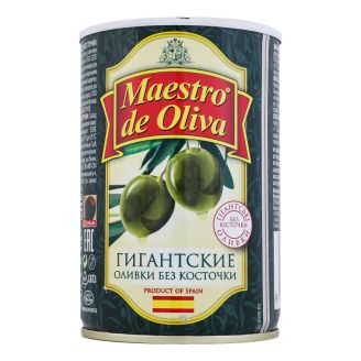 Оливки гігантські б/к 420г Maestro de Oliva