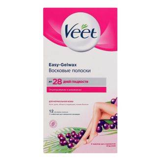 Veet Воскові полоски освіжаючі для нормальної шкіри 12 шт