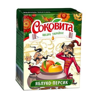 Соковий напій яблуко-персик 0,2л СОКОВИТА