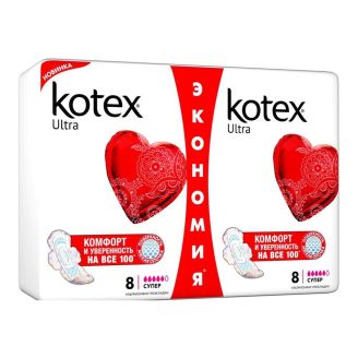 Прокладки Kotex Ultra Super Duo д/крит днів 5кр.16шт