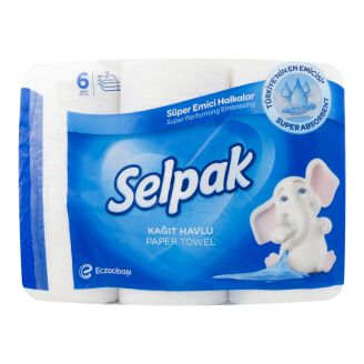 Рушник паперовий SELPAK 6шт