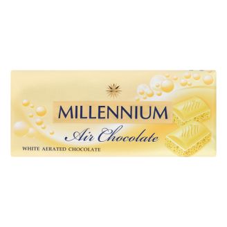 Шоколад Millennium білий пористий 85г МАЛБИ