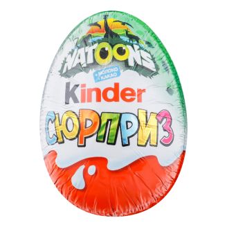 Яйце шоколадне Kinder Surprise  Герої Мультфільмів 20г Ferrero