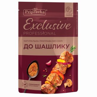 Натуральна приправа без солі до шашлику з розмарином та часником Exclusive 45г