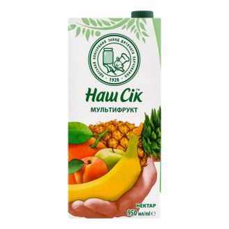 Нектар Мультифруктовий 0,95л Наш сік