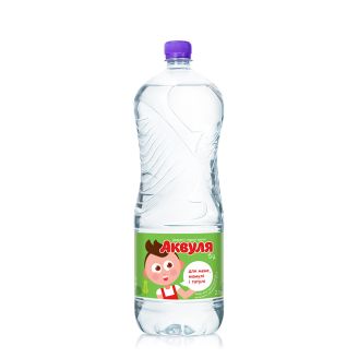 Вода дитяча з народження негазована 2л "Аквуля" Україна