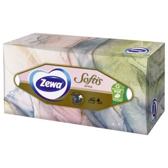 Серветки Zewa Softis Box 4 шарові 80 шт