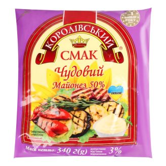 Майонез "Чудовий" 50% ф/п 340г
