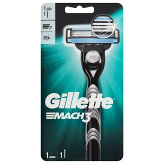 Gillette Бритва  чоловіча Mach3 3 леза + 2 картриджа