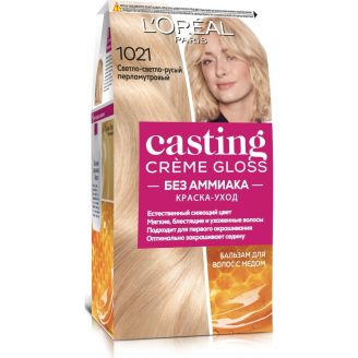 L'Oreal Casting Creme Gloss Фарба для волосся 1021 Світло-русявий перламутровий