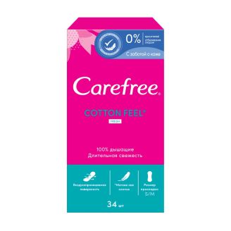 Прокладки Carefree Cotton щоденні ароматиз. 34 шт