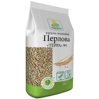 Крупа перлова 0,9кг Терра