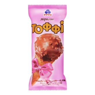Морозиво "Тоффи"  ріжок 70г  ТМ Рудь