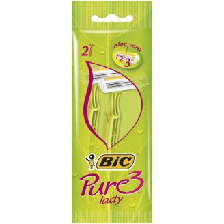 BIC Бритва одноразова жіноча Pure3 Lady 2 шт