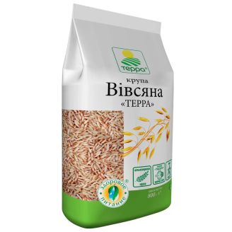 Крупа Вівсяна (ціле зерно) 0,8кг Терра