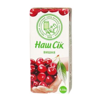 Нектар Вишневий 0,33л Наш сік