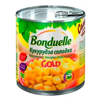 Кукурудза солодка GOLD 340г (з/б) Bonduelle