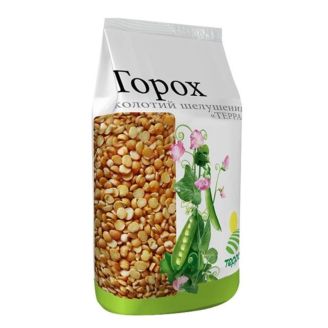 Крупа горох колотий 0,9кг Терра