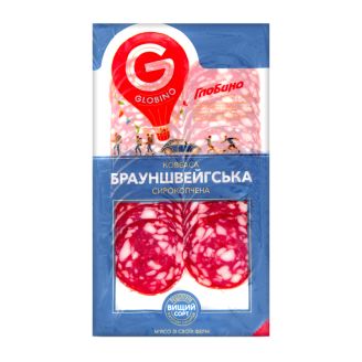 Ковбаса Брауншвейгська с/к в/г вак/нар 80г Глобинський м"ясокомбинат