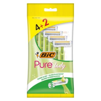 BIC Бритва одноразова жіноча Pure3 Lady 4+2шт.