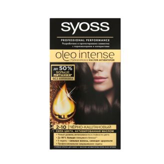 Syoss Oleo Intense Фарба для волосся № 2-10 чорно-каштановий