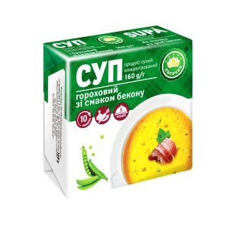 Суп Гороховый з беконом 160г (брикет) Ласочка