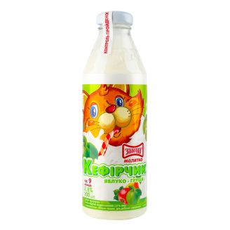 Кефiрний продукт "Кефiрчик" ябл-груша 2.8% 0,2 кг. ск.пл. "ЗЛАГОДА"