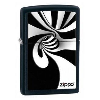 Запальничка Zippo 28297 SPIRAL BLK WHITE