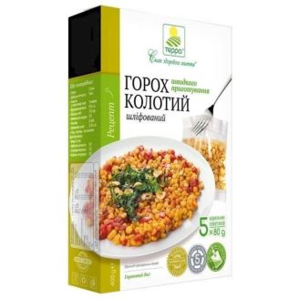 Крупа  горох колотий 5*80г Терра