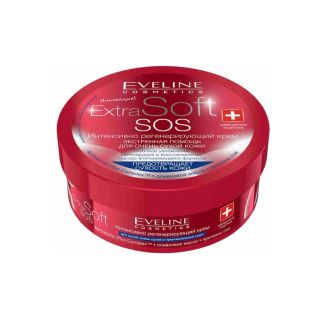 Eveline Extra Soft SOS Крем для тіла інтенсивно-регенеруючий  200мл (банка)